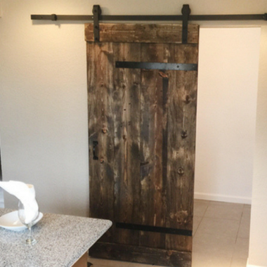 Black Industrial Barn Door