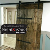 Black Industrial Barn Door