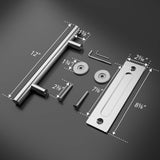 Barn Door Combo Handle - Stainless